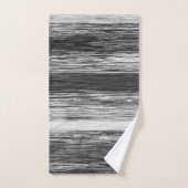Zwart-wit Blended Lines Abstract Bad Handdoek (Handdoek)