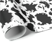 Zwart-wit Blobs Wrapping Paper Cadeaupapier (Rol Hoek)