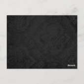 Zwart Wit Bloed Splatter Til Death Tafel Nummer Briefkaart (Achterkant)