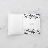 Zwart-wit bloem bruiloft (Binnen)