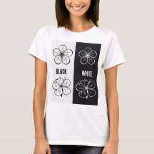 Zwart-Wit Bloemcontrast Kunst | Minimalistisch