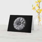 Zwart-Wit Bloemen 10 Kaart (Gele Bloem)