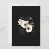 Zwart-wit Bloemen 95ste Verjaardagsfeest Kaart (Achterkant)