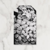 zwart-wit bloemen cadeaulabels (Achterkant)