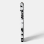 zwart-wit bloemen Case-Mate iPhone case (Achterkant / Links)