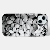 zwart-wit bloemen Case-Mate iPhone case (Achterkant (horizontaal))