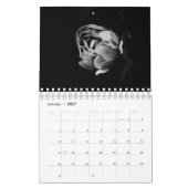 Zwart-wit bloemen fotografie kalender (Jan 2027)
