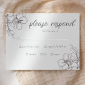 Zwart & Wit Bloemen Lijst Lijn Kunst Behuizing Kaa Informatiekaartje