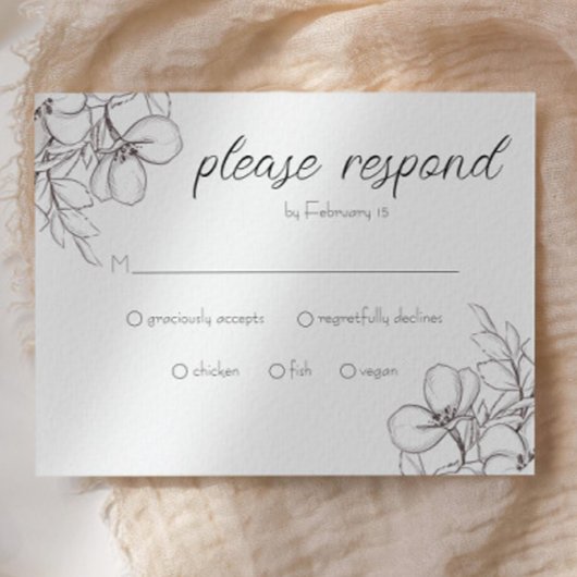 Zwart & Wit Bloemen Lijst Lijn Kunst Behuizing Kaa Informatiekaartje