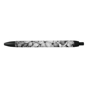 zwart-wit bloemen zwarte inkt pen