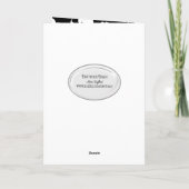 zwart-wit bloemenpatroonvrijgezellenfeest kaart (Achterkant)