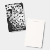 zwart-wit bloemenprint badge (Voor- en achterkant)