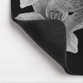 zwart-wit bloemkool muismat (Hoek)