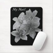 zwart-wit bloemkool muismat (Met muis)