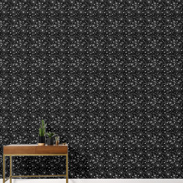 Zwart & Wit Bloemmotief Behang