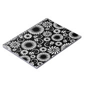 zwart-wit bloemmotief Notitieboekje Notitieboek (Linkerzijde)