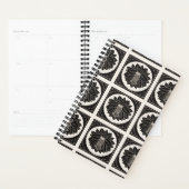 Zwart-wit bloempatroon Julie de Graag 2022 Planner (Display)