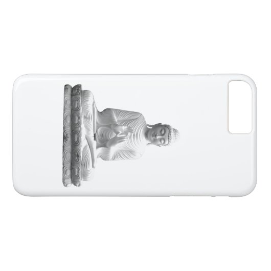 Zwart-wit Boeddha-beeld Case-Mate iPhone Case (Achterkant (Horizontaal))