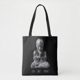 Zwart & Wit Boeddha Tote Bag