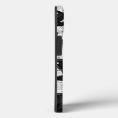 Zwart-wit boeken achtergrond Case-Mate iPhone case (Achterkant / Rechts)