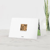 Zwart-wit boeket Bedankt (Achterkant)