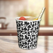 Zwart Wit Boerderij Koe Vlekken Verjaardag Papieren Bekers