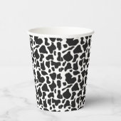 Zwart Wit Boerderij Koe Vlekken Verjaardag Papieren Bekers (Rechts)