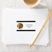 Zwart Wit Bogen Foto Afstudeerder Afstuderen Etiket (Insitu)