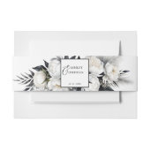 Zwart-wit boho bruiloft sjabloon uitnodigingen wikkel (Voorkant Voorbeeld)