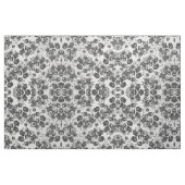 Zwart wit  boho chic rozen floraal stof (Fat Quarter)