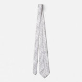 Zwart-wit boho-doodle abstract patroon stropdas (Achterkant)