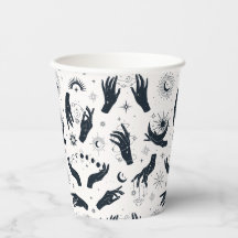 Zwart wit Boho Moon mystiek handpatroon