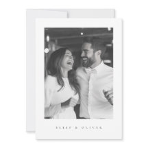 Zwart-wit Boho Photo Wedding Modern