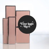 Zwart-wit Boho Small Business Logo Ronde Sticker