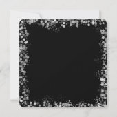 Zwart-wit Bokeh bruiloft Kaart (Achterkant)
