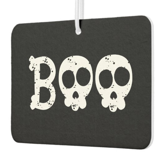 Zwart-wit Bony Skull Boo Luchtverfrisser (Links)