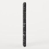 Zwart wit boompatroon Case-Mate iPhone case (Achterkant/rechts)