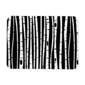Zwart-wit boompatroon cute magneet (Horizontaal)