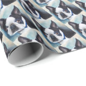 ZWART-WIT BOSTON TERRER CADEAUPAPIER (Rol Hoek)