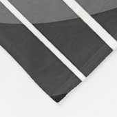 Zwart-wit botanisch ontwerp fleece deken (Hoek)