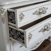 Zwart wit botanisch Poster of ontkoppelpapier