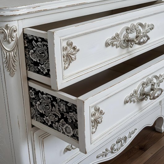 Zwart wit botanisch Poster of ontkoppelpapier