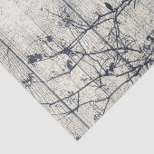 Zwart-wit Botanische Motif Artwork Tissuepapier (Detail)