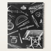 Zwart wit bouwwerkplaatje planner (Achterkant)