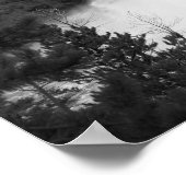 Zwart & Wit Bovenste Herfsten van Yellowstone 16x2 Poster (Hoek)