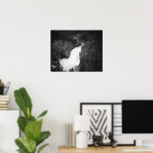 Zwart & Wit Bovenste Herfsten van Yellowstone 16x2 Poster (Thuiskantoor)