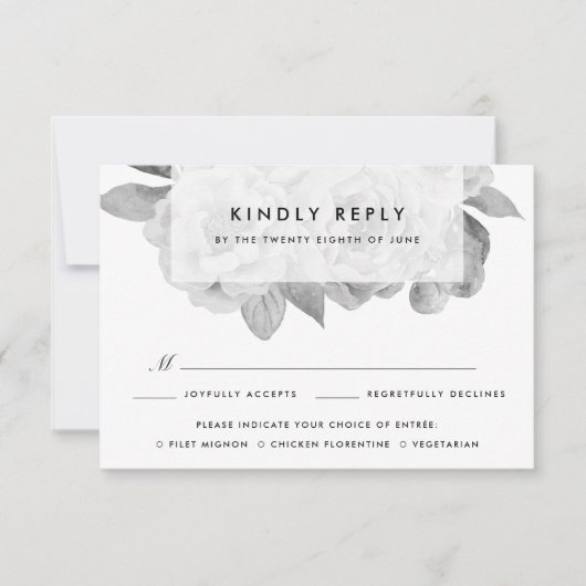  zwart-wit/braal maaltijd keuze RSVP (Voorkant)