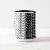 ZWART & WIT BREISEL Hoge Zwarte Combo Mok (Midden)