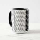 ZWART & WIT BREISEL Hoge Zwarte Combo Mok (Voorkant links)