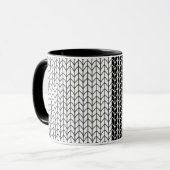 ZWART & WIT BREISEL Zwarte Combo Mok (Voorkant links)